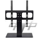 UCHWYT NA TELEWIZOR Z PODSTAWĄ, ŻELAZNY, CZARNY, 23"-55