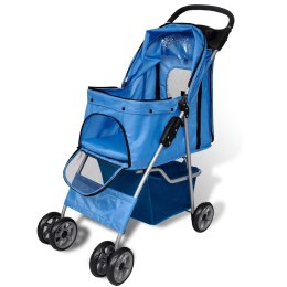 VidaXL Wózek dla psa, 15 kg, niebieski