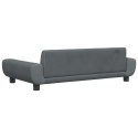 SOFA DLA DZIECI, CIEMNOSZARA, 100X54X33 CM, AKSAMIT
