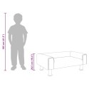 VidaXL Sofa dla dzieci, ciemnoszara, 70x45x26,5 cm, aksamit