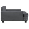 SOFA DLA DZIECI, CIEMNOSZARA, 90X53X30 CM, AKSAMIT