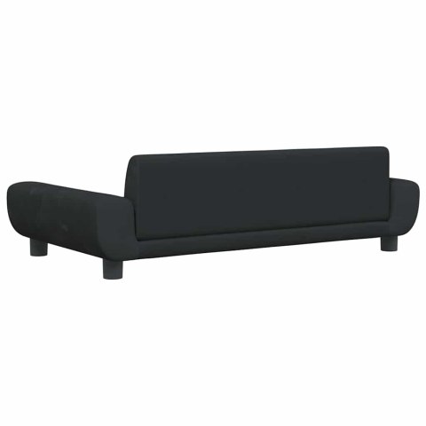 SOFA DLA DZIECI, CZARNA, 100X54X33 CM, AKSAMIT