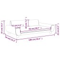 SOFA DLA DZIECI, CZARNA, 100X54X33 CM, AKSAMIT
