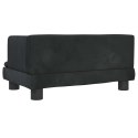 SOFA DLA DZIECI, CZARNA, 60X40X30 CM, AKSAMIT
