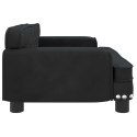 VidaXL Sofa dla dzieci, czarna, 70x45x30 cm, aksamit