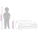VidaXL Sofa dla dzieci, czarna, 70x45x30 cm, aksamit