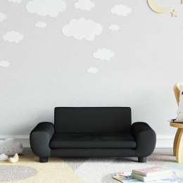 SOFA DLA DZIECI, CZARNA, 70X45X33 CM, AKSAMIT