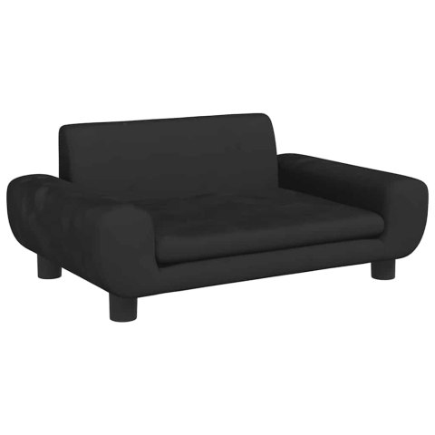 SOFA DLA DZIECI, CZARNA, 70X45X33 CM, AKSAMIT