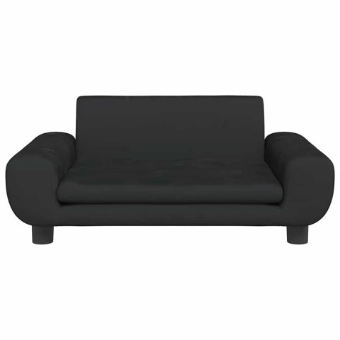 SOFA DLA DZIECI, CZARNA, 70X45X33 CM, AKSAMIT
