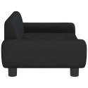 SOFA DLA DZIECI, CZARNA, 70X45X33 CM, AKSAMIT