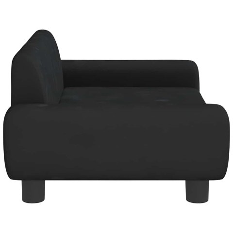 SOFA DLA DZIECI, CZARNA, 70X45X33 CM, AKSAMIT