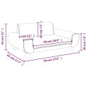 SOFA DLA DZIECI, CZARNA, 70X45X33 CM, AKSAMIT