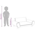 SOFA DLA DZIECI, CZARNA, 70X45X33 CM, AKSAMIT