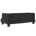 VidaXL Sofa dla dzieci, czarna, 80x45x30 cm, aksamit
