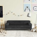 VidaXL Sofa dla dzieci, czarna, 90x53x30 cm, aksamit