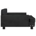 VidaXL Sofa dla dzieci, czarna, 90x53x30 cm, aksamit