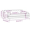 VidaXL Sofa dla dzieci, czarna, 90x53x30 cm, aksamit
