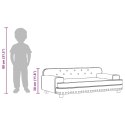 VidaXL Sofa dla dzieci, czarna, 90x53x30 cm, aksamit