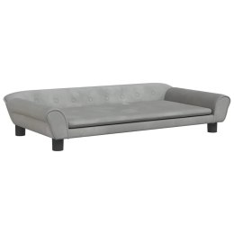 SOFA DLA DZIECI, JASNOSZARA, 100X50X26 CM, AKSAMIT
