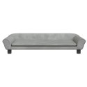SOFA DLA DZIECI, JASNOSZARA, 100X50X26 CM, AKSAMIT