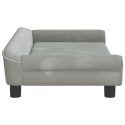 SOFA DLA DZIECI, JASNOSZARA, 100X50X26 CM, AKSAMIT