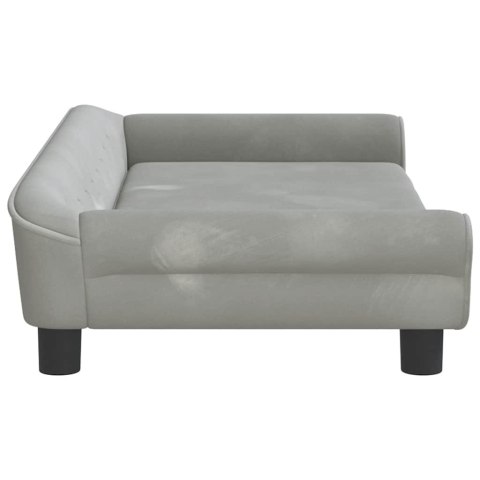 SOFA DLA DZIECI, JASNOSZARA, 100X50X26 CM, AKSAMIT