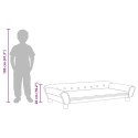 SOFA DLA DZIECI, JASNOSZARA, 100X50X26 CM, AKSAMIT
