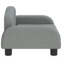 SOFA DLA DZIECI, JASNOSZARA, 50X40X30 CM, OBITA TKANINĄ