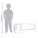 VidaXL Sofa dla dzieci, jasnoszara, 60x40x30 cm, aksamit