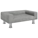 SOFA DLA DZIECI, JASNOSZARA, 70X45X26,5 CM, AKSAMIT