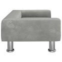 SOFA DLA DZIECI, JASNOSZARA, 70X45X26,5 CM, AKSAMIT