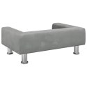 SOFA DLA DZIECI, JASNOSZARA, 70X45X26,5 CM, AKSAMIT