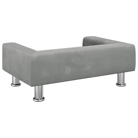 SOFA DLA DZIECI, JASNOSZARA, 70X45X26,5 CM, AKSAMIT
