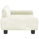 VidaXL Sofa dla dzieci, kremowa, 70x45x33 cm, aksamit