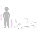 VidaXL Sofa dla dzieci, kremowa, 70x45x33 cm, aksamit