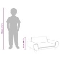 VidaXL Sofa dla dzieci, kremowa, 70x45x33 cm, aksamit