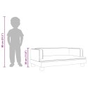 VidaXL Sofa dla dzieci, kremowa, 80x45x30 cm, aksamit