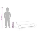 VidaXL Sofa dla dzieci, niebieska, 100x54x33 cm, aksamit