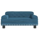 SOFA DLA DZIECI, NIEBIESKA, 70X45X30 CM, AKSAMIT