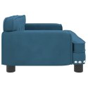 SOFA DLA DZIECI, NIEBIESKA, 70X45X30 CM, AKSAMIT