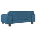 SOFA DLA DZIECI, NIEBIESKA, 70X45X30 CM, AKSAMIT