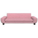 VidaXL Sofa dla dzieci, różowa, 100x54x33 cm, aksamit