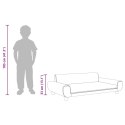 VidaXL Sofa dla dzieci, różowa, 100x54x33 cm, aksamit