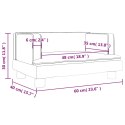 VidaXL Sofa dla dzieci, różowa, 60x40x30 cm, aksamit