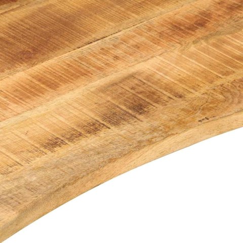 BLAT BIURKA, Z WYCIĘCIEM, 100X50X2,5 CM, SUROWE DREWNO MANGO