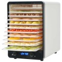 DEHYDRATOR DO ŻYWNOŚCI Z 10 TACAMI, BIAŁY, 550 W