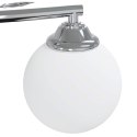 LAMPA SUFITOWA, OKRĄGŁE SZKLANE KLOSZE, 4 ŻARÓWKI LED, G9