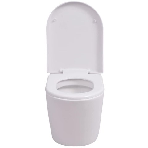 PODWIESZANA TOALETA CERAMICZNA, BIAŁA