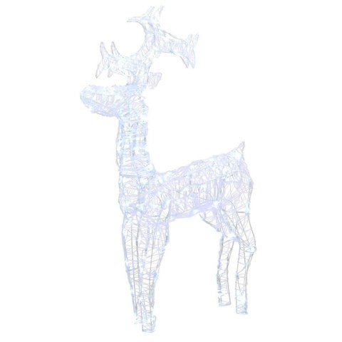 VidaXL Świąteczna dekoracja, renifer, 90 diod LED, 60x16x100 cm, akryl