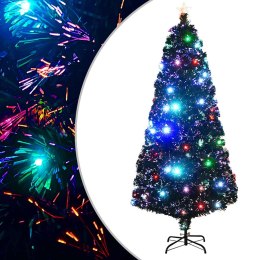 VidaXL Sztuczna choinka z LED i stojakiem 180 cm, włókno optyczne